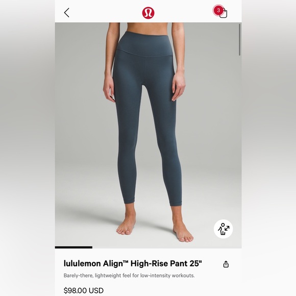 lululemon athletica Pants - lululemon 25 inch align